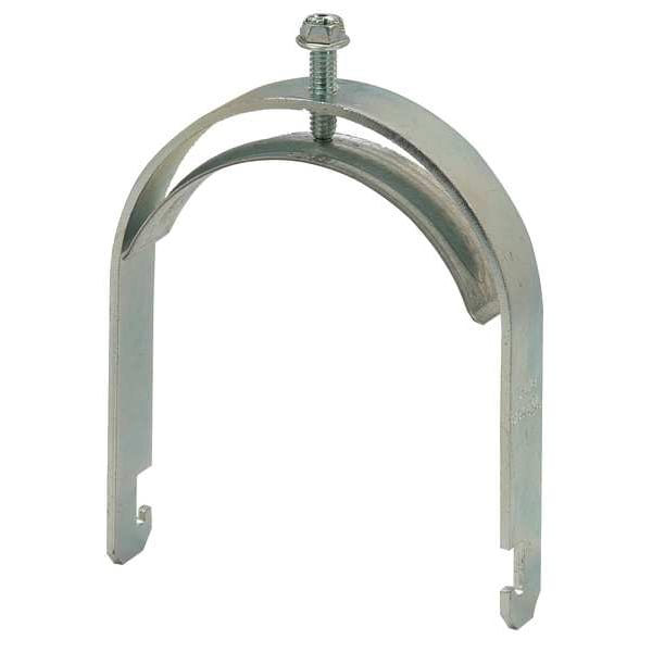 Eaton B-Line Clamp, Conduit; Strut Use, 4 in, Steel, Galvanized - B1564S