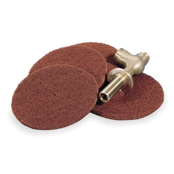 Disco de lija Norton Abrasives, No tejido, 8 pulgadas de diámetro x 1/2 pulgada de agujero, MED - 66261005491