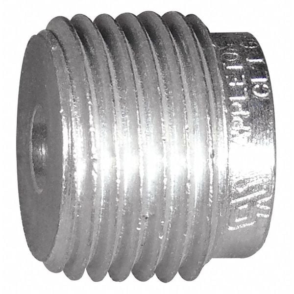 Appleton Electric IMC Reducing Bushing, 5 in x 4 in, Threaded, Iron, Powder Coated, Silver - RB500-400