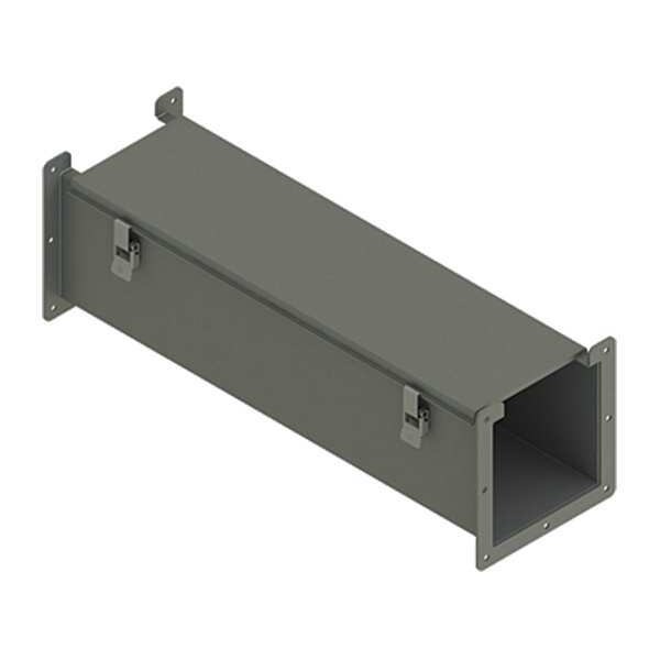 Nvent Hoffman Straight Section Wireway, 12 Rating, Steel, Powder Coated - F88L24