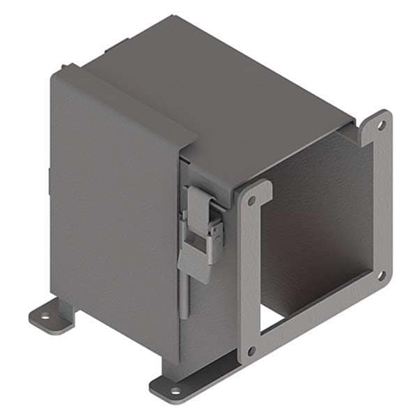 Nvent Hoffman Wireway 90 Degree Elbow, 12 Type, NEMA 12 Rating, Steel, Painted - F44LE9KOKT