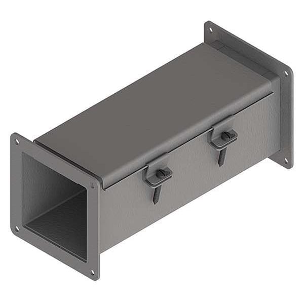 Nvent Hoffman Straight Section Wireway, 12 Rating, Steel, Powder Coated - F22W12