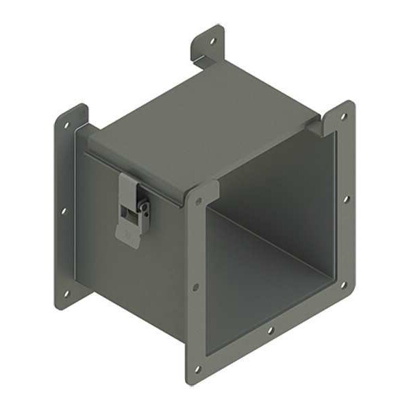 Nvent Hoffman Straight Section Wireway, 12 Rating, Steel, Powder Coated - F66L06