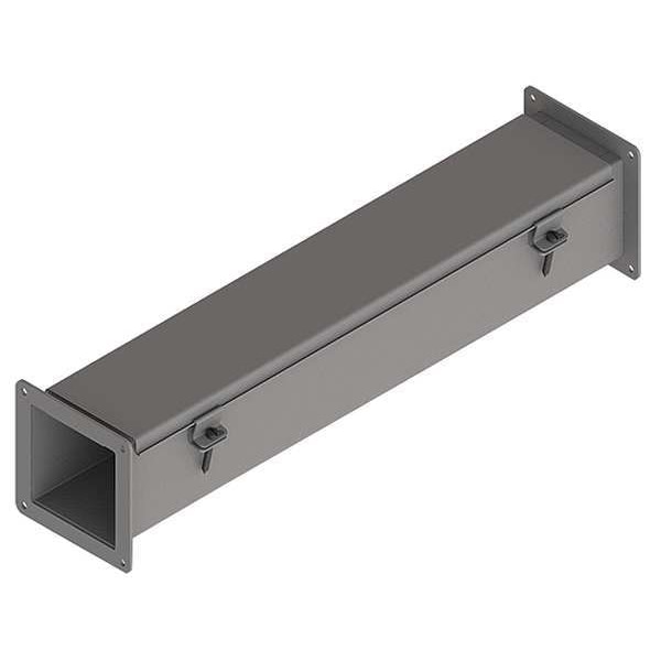 Nvent Hoffman Straight Section Wireway, 12 Rating, Steel, Powder Coated - F22W24