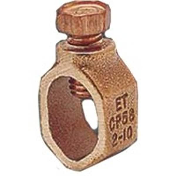 Erico nVent  Ground Clamp, Clamping Range 12 to 58 in, 10 to 2 AWG Wire, Silicone Bronze - CP58