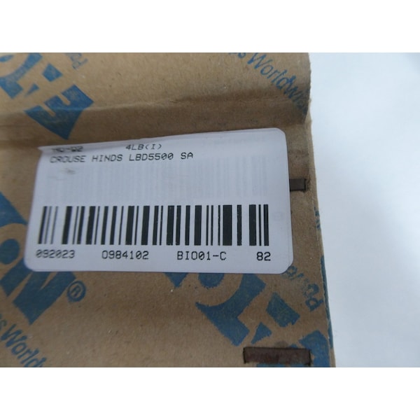 Crouse Hinds 1-1/2IN CONDUIT OUTLET BODIES AND Box - LBD5500 SA