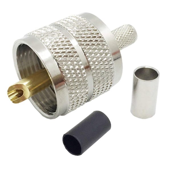 Plugit UHF Male Crimp PL259 Coax Connector - PL2442867
