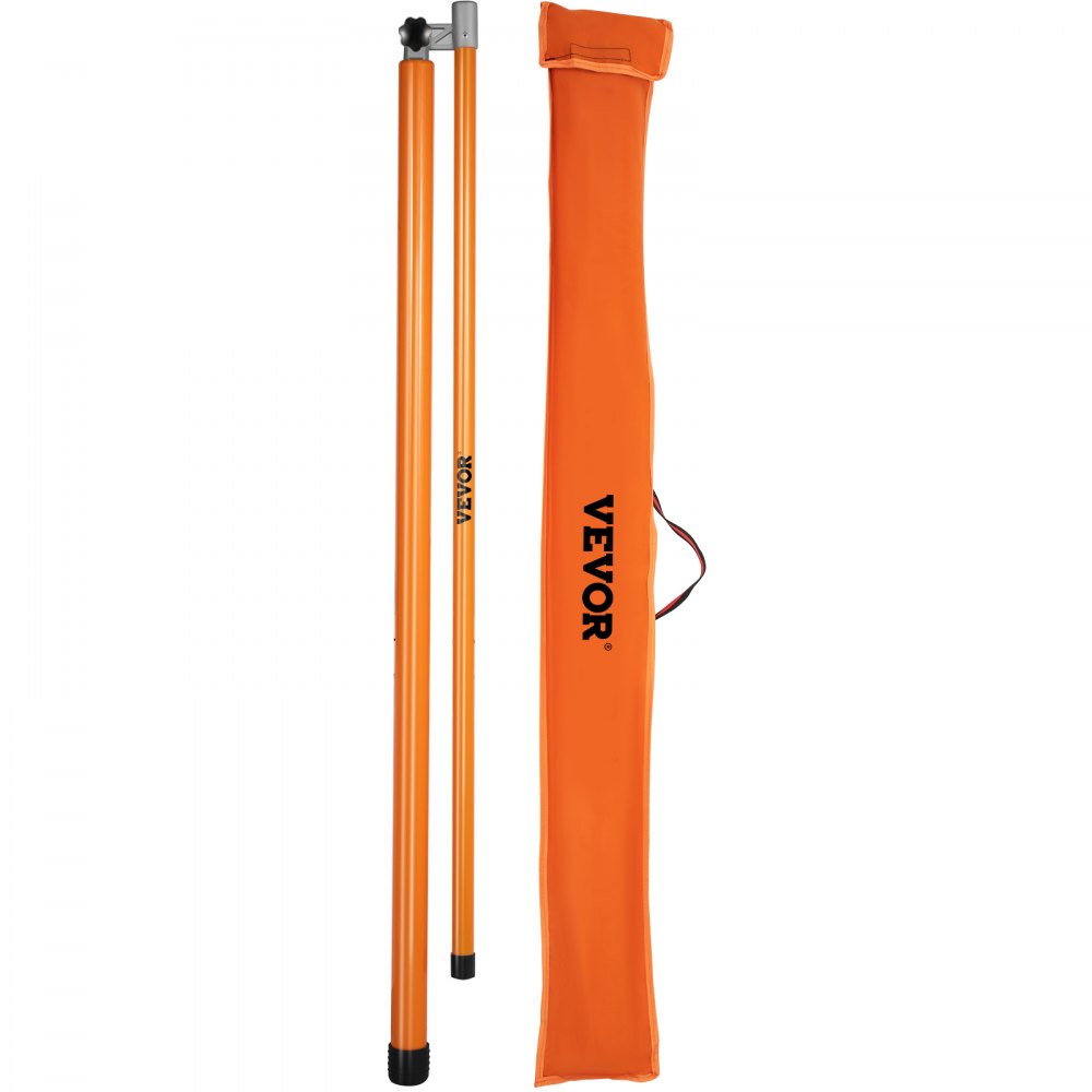 VEVOR Load Height Measuring Stick, 20' Sturdy Fiberglass Truck Height Stick with Adjustable Pole, Non-conductive Truck Height Measuring Stick with Carrying Bag, Height Stick for Trucks, Car Haulers - GDSSCLGBD20FT81GGV0
