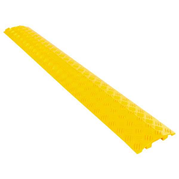 Guardian Industrial Products Cable Protector, 3/4 in H, 39-1/2 in L, 5-1/4 in W, 1 Channel, Polyethylene, Yellow - DH-CR3-V2