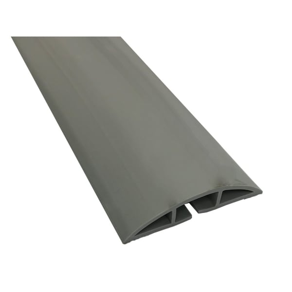 Kable Kontrol Cable Protector Kit, 0.60 in H, 6 ft L, 2.59 in W, 1 Channel, PVC, Gray - WC313