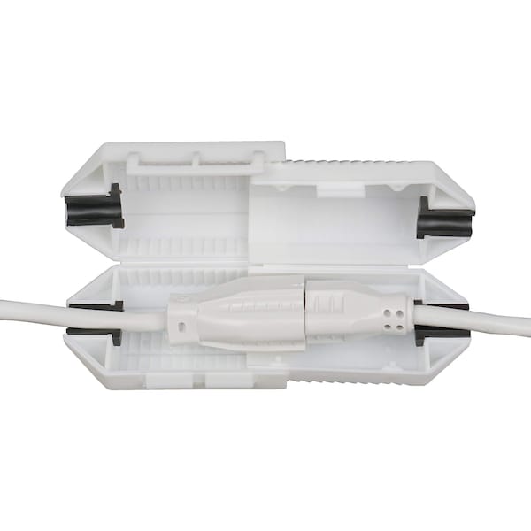 Cordsafe Electrical Extension Cord Protective Safety Cover Water-Resistant Indoor Outdoor White - 2460