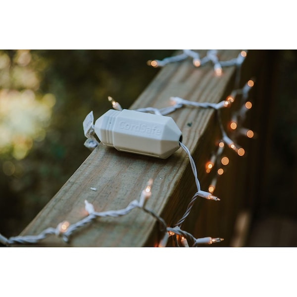 Cordsafe Electrical Extension Cord Protective Safety Cover Water-Resistant Indoor Outdoor White - 2460