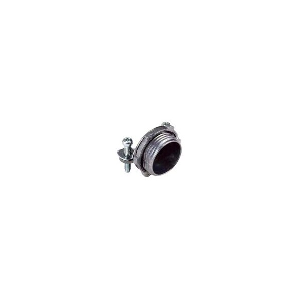 Orbit Connectors, 100PK, 1/2'', Zinc Plated Steel, 2-Screw, Non-Metallic Sheathed Cable Connector - RX-50
