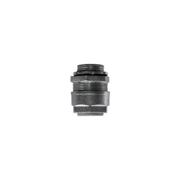 O-Z/Gedney Cord and Cable Fittings, 1/2'' NPT, 0.5 to 0.63'' Cord, 0.61'' Throat, Brown, Zinc Plated Malleable - SR-50-625