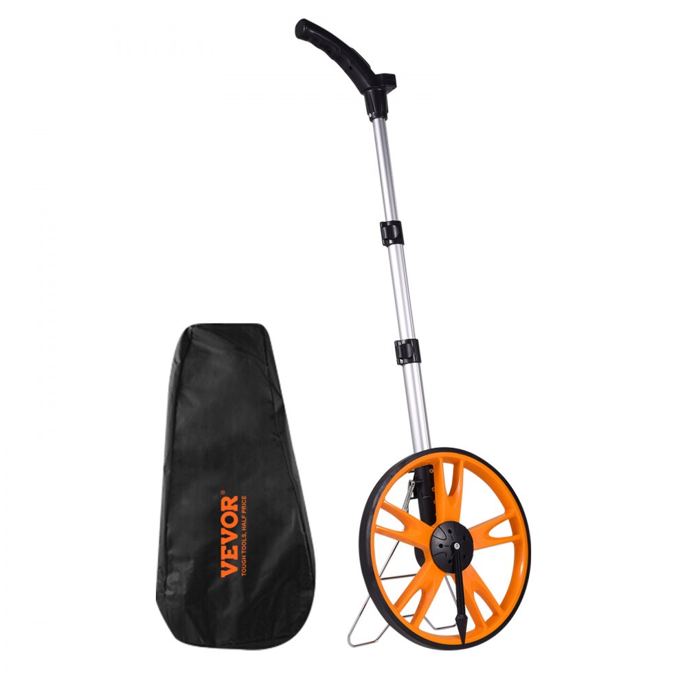 VEVOR Measuring Wheel in Feet and Inches,12.5 in Wheel Diameter, 40.94-27.95 in Telescoping Measure Wheel, Measurement 0-9,999Ft with Back Bag, Suitable for Lawn/Hard/Soft/Wood Road Measuring - CLLFZXXS125INSSGUV0
