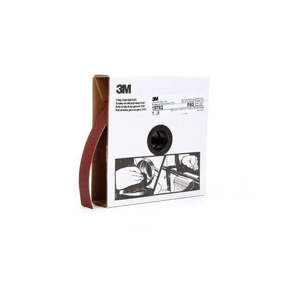 Rollo de tela de uso general 3M 314D, 1 pulgada x 20 yardas P80 J-weight - 7000118504