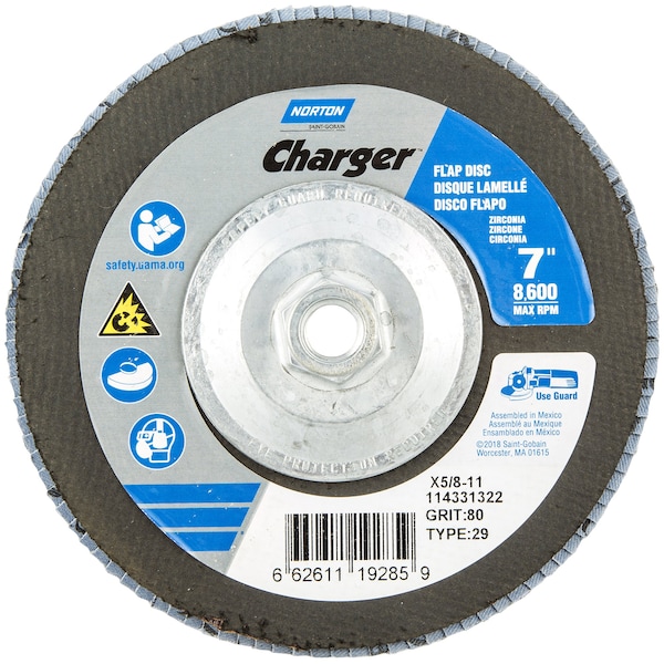 Disco de aleta Norton Co CHARGER 4-1/2X5/8-11 - NR21288