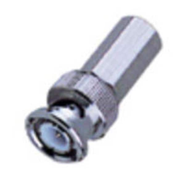 Dynamicfunction RG59 BNC Male Twist on Connector, 50PK - DY2588776
