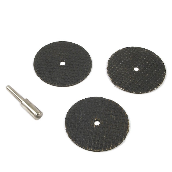 Juego de ruedas de corte Forney, 1-1/2 pulgadas con mandril de 1/8 de pulgada, 4 piezas - 60214