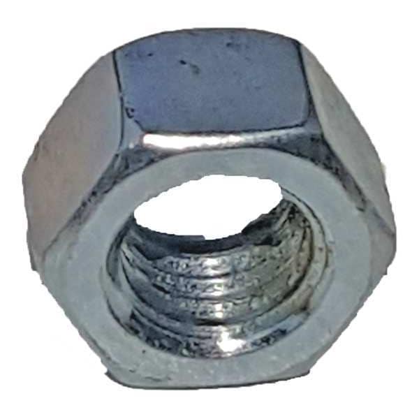 Zoro Select Channel Hex Nut, 1/4 In, Silver, PK25 - V515 1/4EG