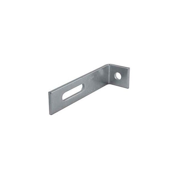 Unistrut International Unistrut 1-5/8" 90 Degree Fitting P1499eg, 1 Hole, 1 Slot, Electro-Galvanized, 6-7/8" - P1499EG