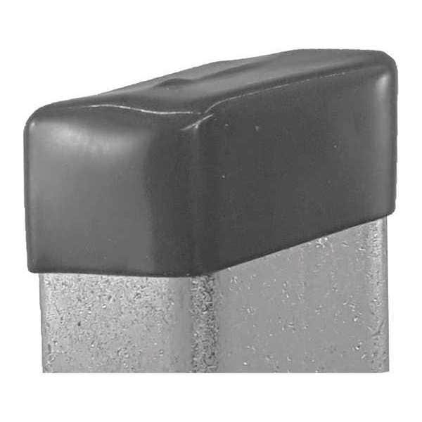 Vast Safety End Cap, 3-1/4"X1-5/8", Black, PK25 - V801NEOCPBK-25