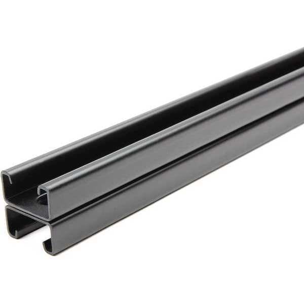 Zoro Select Back to Back Strut, Slotted, Steel, Painted, 9/16 in x 1-1/8 in Hole Size, Black - FS-501SS FBK 120.00