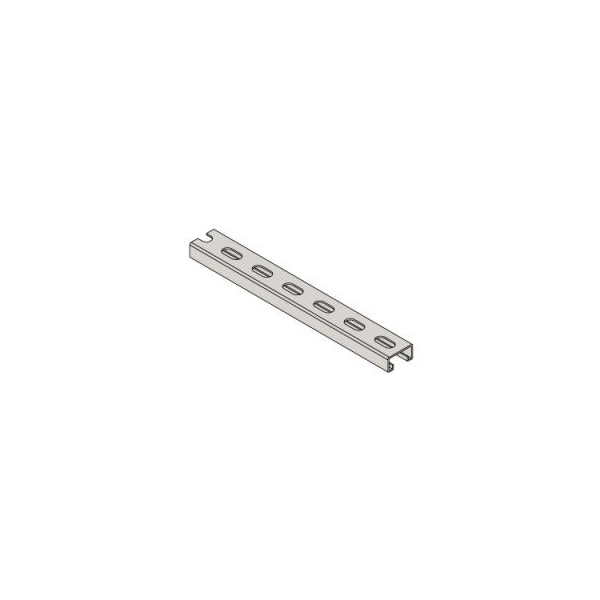 Wesanco CHANNEL WITH SHORT SLOTS 14 GAUGE 1-5/8" X 13/16"10 FT LONG PRE GALV - W500SSPG10