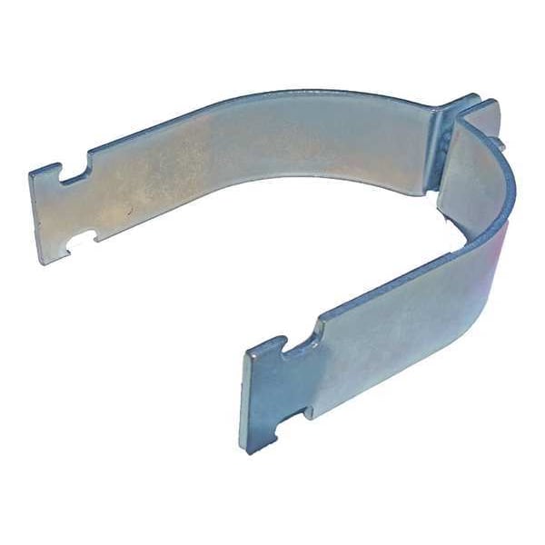 Zoro Select Channel Rigid Pipe Strap, 3In, Silver, PK10 - V110 3EG