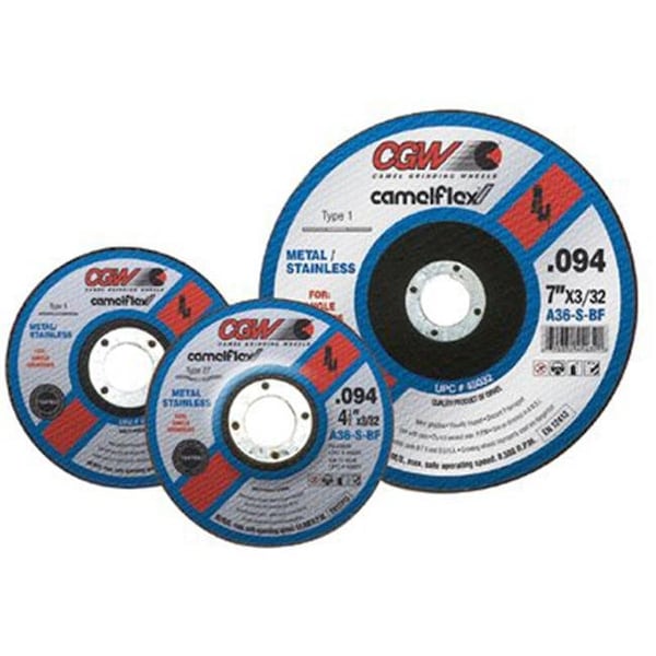 CGW Abrasives 421-45021 4-1-2X3-32X5-8-11 A36-S-Bf T27 Disco de Corte - 421-45021
