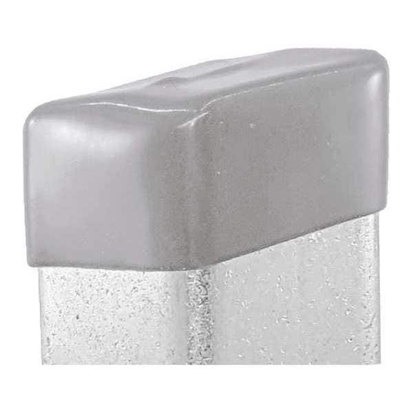 Vast Safety End Cap, 3-1/4"X1-5/8", Grey, PK10 - V801NEOCPGY-10