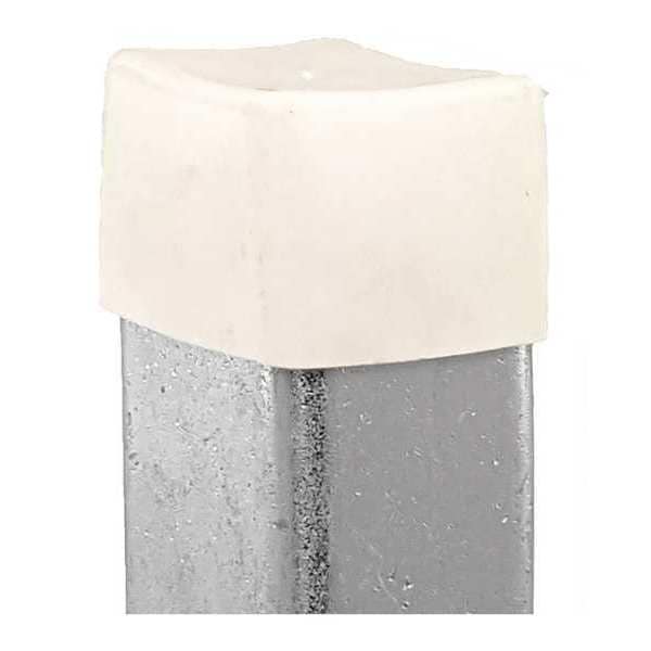 Vast Safety End Cap, 13/16"X1-5/8", White, PK100 - V400NEOCPW-100