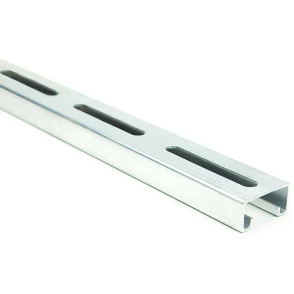Zoro Select Single Channel Strut, Full Slotted, Aluminum, Plain, 13/32 in x 3 in Hole Size, Silver - FS-500SL AL 120.00