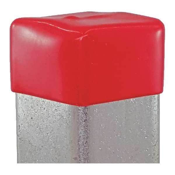 Vast Safety End Cap, 1-5/8"X1-5/8", Red, PK10 - V800NEOCPR-10