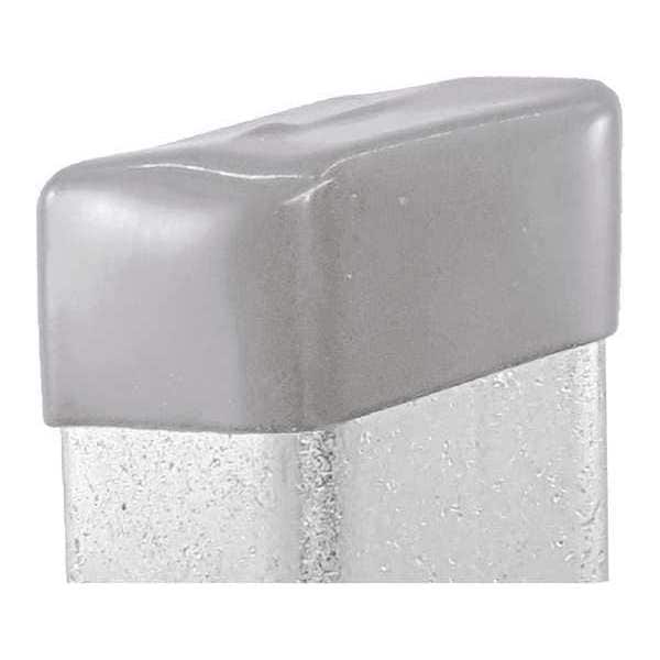 Vast Safety End Cap, 3-1/4"X1-5/8", Grey, PK25 - V801NEOCPGY-25