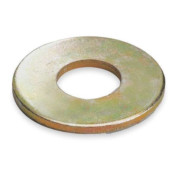 Zoro Select Channel Washer, 3/8 In, Gold, PK100 - V510 3/8Y