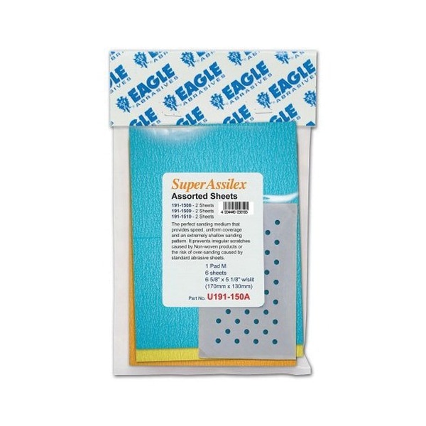 Hoja de Super Asilex de Abrasivos Eagle-Limón con M Pad, K800 J. Paquete - U191-1509.