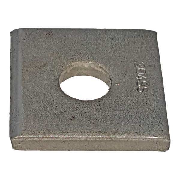 Zoro Select Channel Washer, 1/2 In, Silver, PK25 - V500 1/2SS