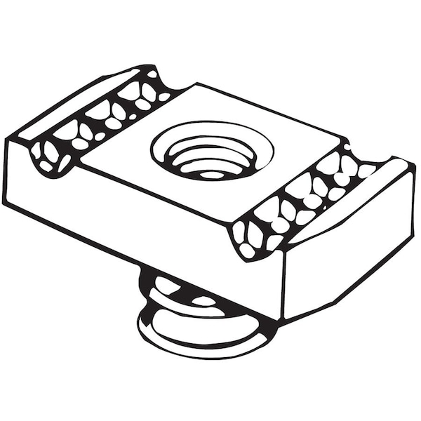 Flex-Strut Channel Nut, Short Spring, #10/24 - FS-1024SS E/G