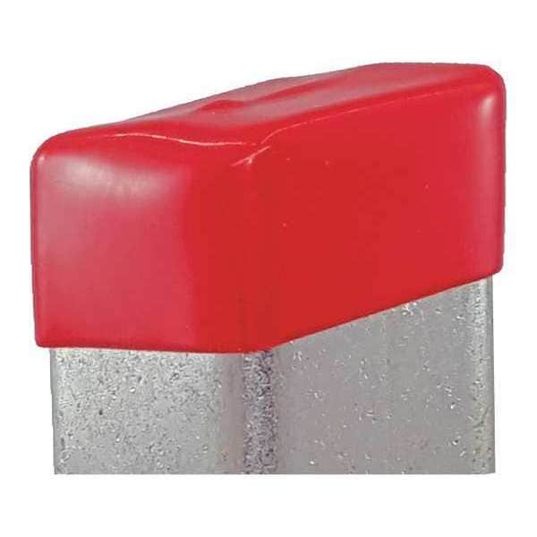Vast Safety End Cap, 3-1/4"X1-5/8", Red, PK10 - V801NEOCPR-10
