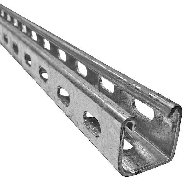 Electriduct Single Channel Strut, Half Slotted, Steel, Zinc-Plated - SPS-ACD-41-41-25-13-1-HDG-7.5FT