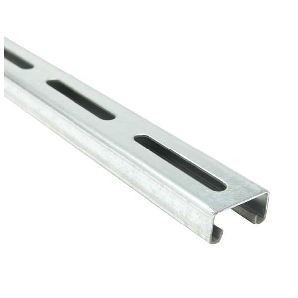 Zoro Select Single Channel Strut, Slotted, Steel, Galvanized, 13/32 in x 3 in Hole Size, Silver - FS-500SL PG 120.00