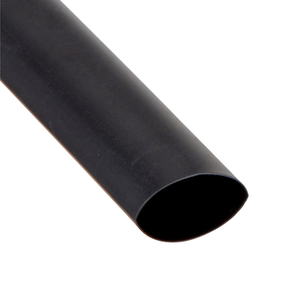 3M Heat Shrink Tube, Thin Wall, 2:1 I.D. Shrink Ratio, 0.75 in I.D. Before Shrinking, Black, 50 ft - FP301-3/4-50'-BLACK-SPOOL