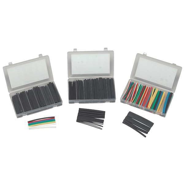 Panduit Heat Shrink Tube Kit, Dual Wall, Thin Wall, 2:1 I.D. Shrink Ratio, 6 in - KP-HSTT2