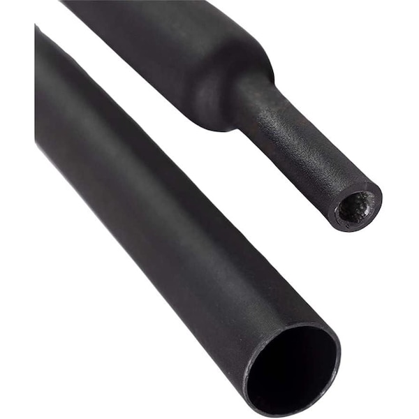 Kable Kontrol Adhesive Lined Heat Shrink Tube, Dual Wall, 3:1 I.D. Shrink Ratio, Black, 4 ft - HS378-BK