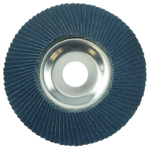 Weiler 5" Tiger Disc Flap Disc, Cónico (TY29), Aluminio de respaldo, 60Z, 7/8" - 50524