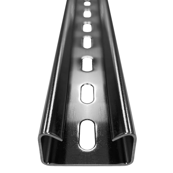 Electriduct Single Channel Strut, Half Slotted, Stainless Steel, Zinc-Plated - SPS-ACD-41-21-15-SS304-5FT