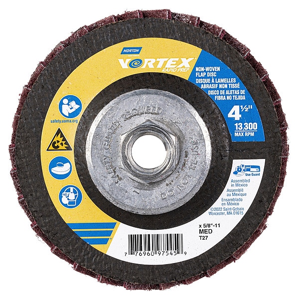 Disco de Desbaste Norton, Óxido de Aluminio, 4 1/2" de diámetro - 77696097545