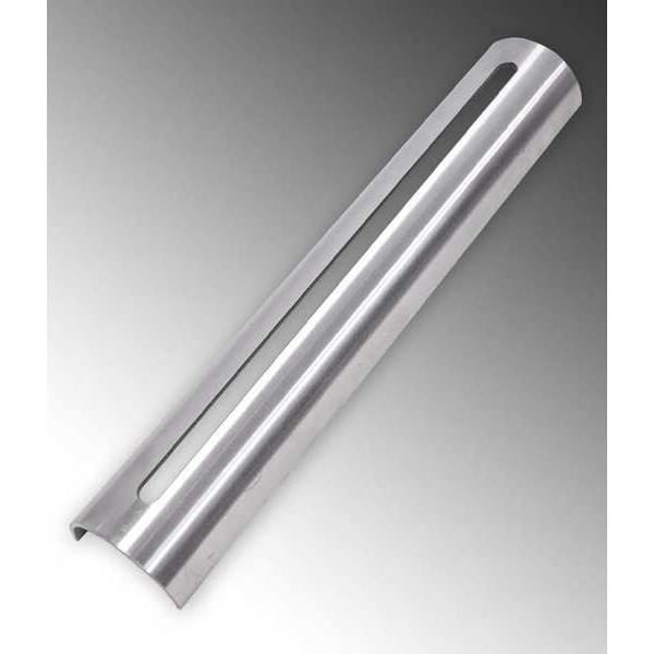 Calbrite Single Channel Strut, Slotted, 304 Stainless Steel, Polished, 11-1/4 in x 3/8 in Hole Size, Silver - S40060STBR