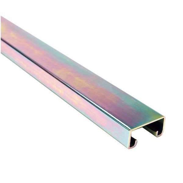 Zoro Select Single Channel Strut, Solid, Steel, Zinc-Plated, None Hole Size, Silver - FS-500 GD 120.00
